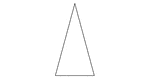 An isosceles triangle with angles 30, 75, 75