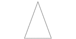 An isosceles triangle with angles 40, 70, 70