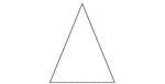 An isosceles triangle with angles 44, 68, 68