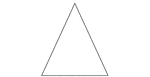 An isosceles triangle with angles 49, 65.5, 65.5