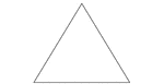 An isosceles triangle with angles 62, 59, 59