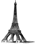 Eiffel Tower in Paris, 1901