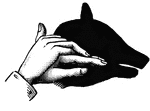 Hand-shadow of Pig