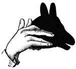 Hand-shadow of Donkey