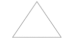 An isosceles triangle with angles 68, 56, 56