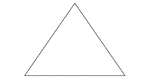 An isosceles triangle with angles 69, 55.5, 55.5