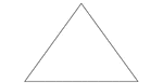 An isosceles triangle with angles 71, 54.5, 54.5