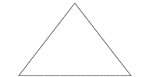 An isosceles triangle with angles 75, 52.5, 52.5