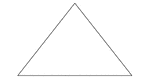 An isosceles triangle with angles 76, 52, 52