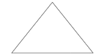 An isosceles triangle with angles 77, 51.5, 51.5