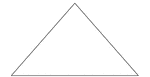 An isosceles triangle with angles 82, 49, 49