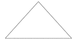 An isosceles triangle with angles 83, 48.5, 48.5