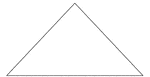An isosceles triangle with angles 86, 47, 47