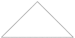 An isosceles triangle with angles 89, 45.5, 45.5