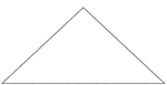 An isosceles triangle with angles 93, 43.5, 43.5
