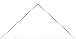 An isosceles triangle with angles 94, 43, 43