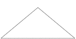 An isosceles triangle with angles 100, 40, 40