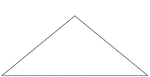 An isosceles triangle with angles 101, 39.5, 39.5