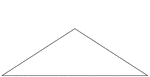An isosceles triangle with angles 114, 33, 33