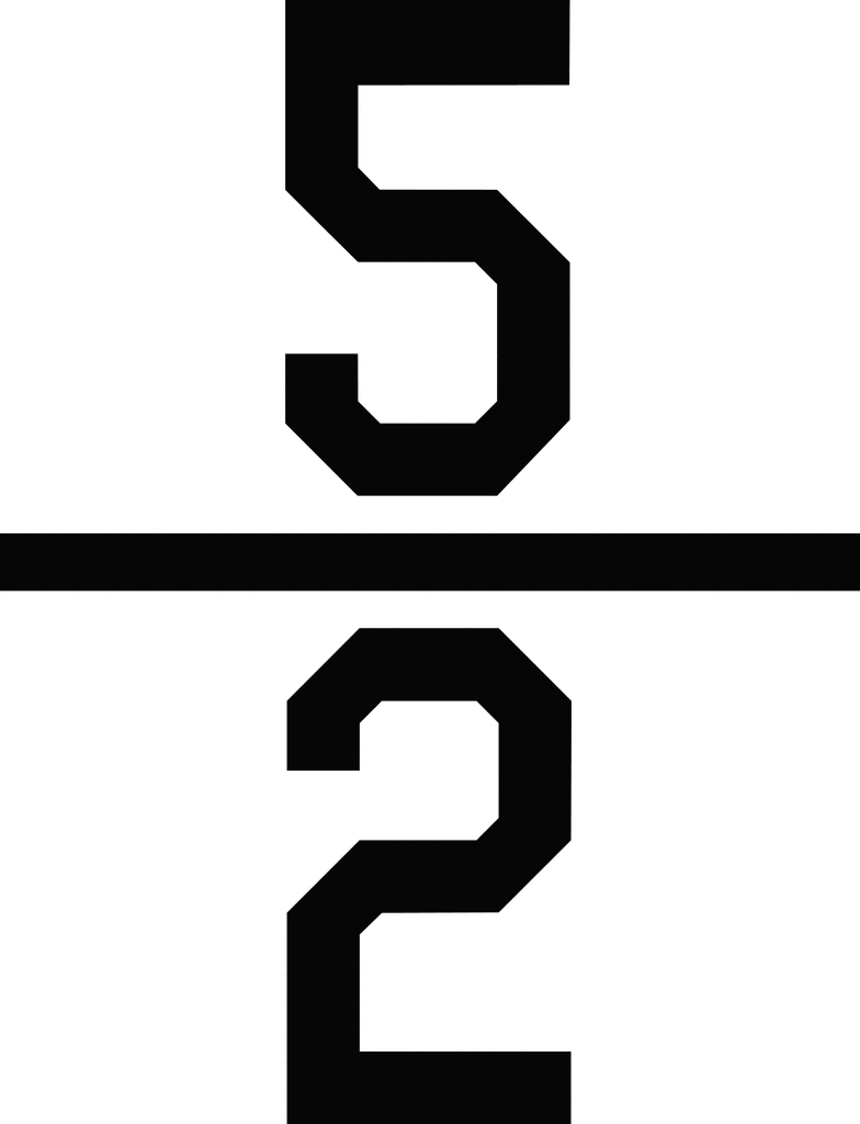 5 Over 2 On A Number Line