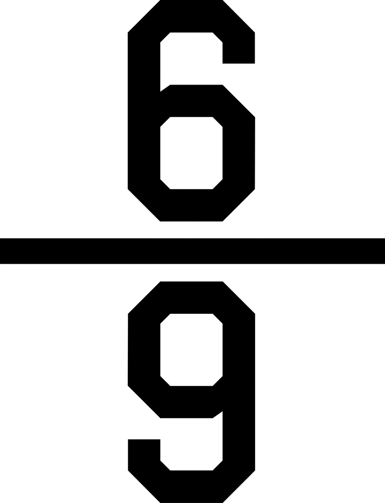 Numerical Fraction 6 9 ClipArt ETC