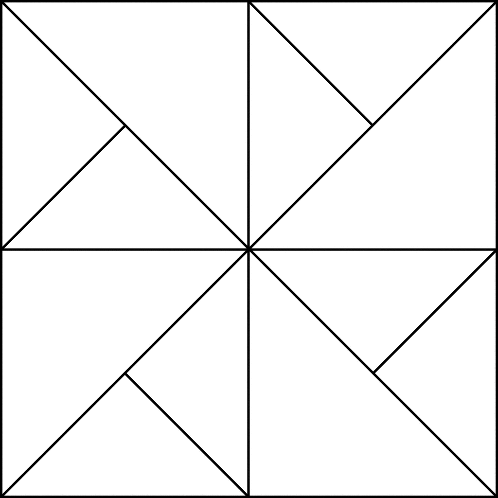 Geometric Block Pattern 8 | ClipArt ETC