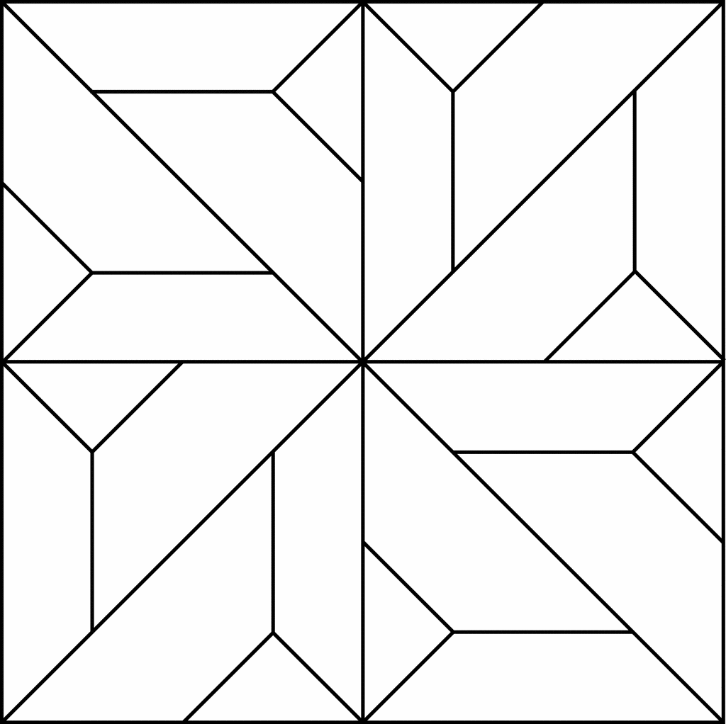 Geometric Block Pattern 98 | ClipArt ETC