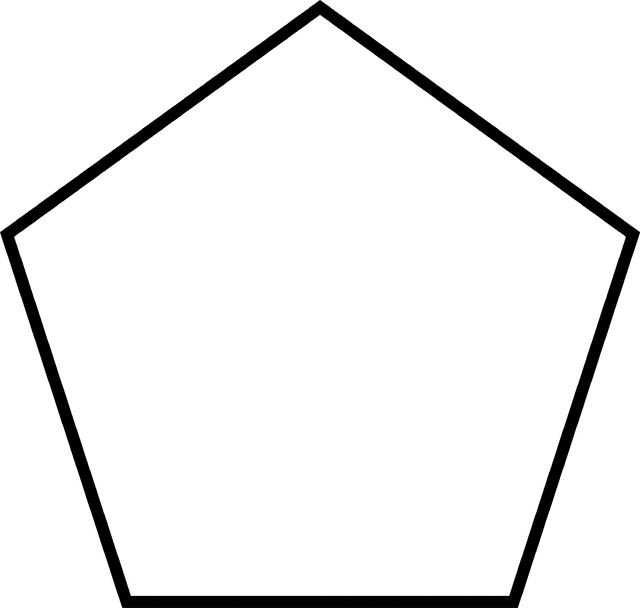 5 sided Polygon ClipArt ETC
