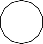 Polygon consisting of 14 sides