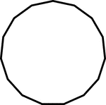 Polygon consisting of 15 sides