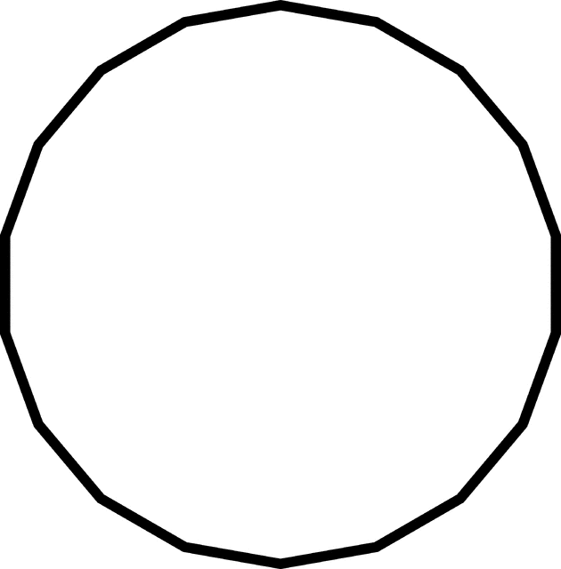 18 sided Polygon ClipArt ETC