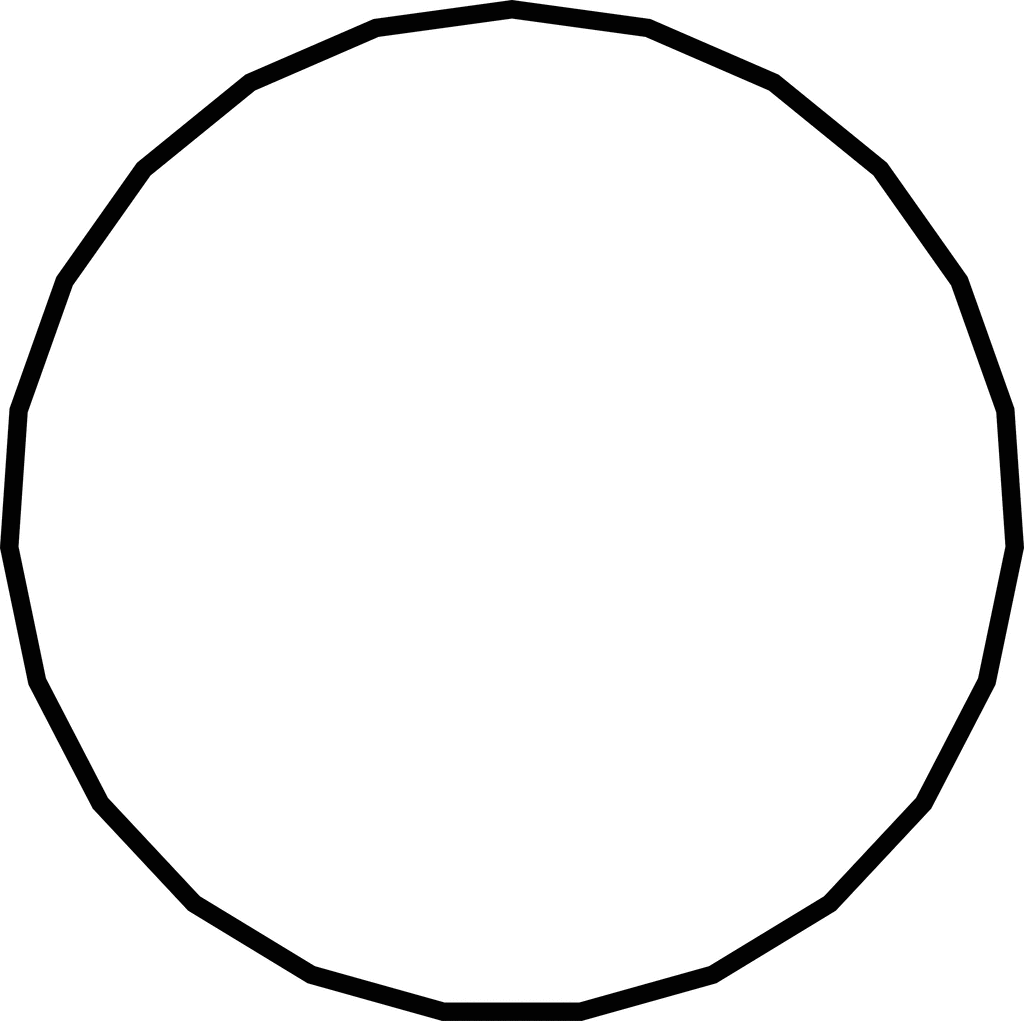 23 sided Polygon ClipArt ETC 23 sided Polygon ClipArt ETC