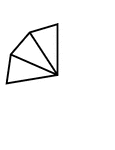 3/11 of a 11 sided polygon