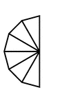 6/12 of a 12 sided polygon