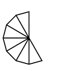 7/12 of a 12 sided polygon