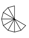 8/12 of a 12 sided polygon