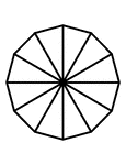 12/12 of a 12 sided polygon