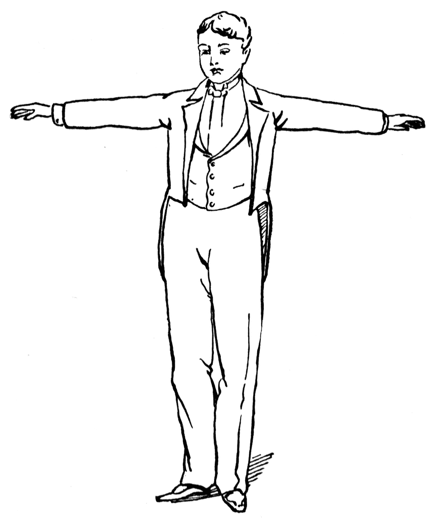 Man Standing Drawing