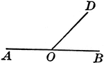 An illustration of two angles that are adjacent. They have the same vertex and a common side between them. Angles BOD and AOD are adjacent