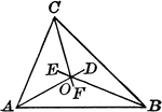 Illustration to show angle bisectors in a triangle. It is known as the incenter.