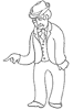 Man pointing