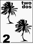 Bilingual Counting Card featuring illustrations of two Palm Trees.
