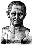 (106 - 43 B.C.) Roman orator, statesman and man of letters