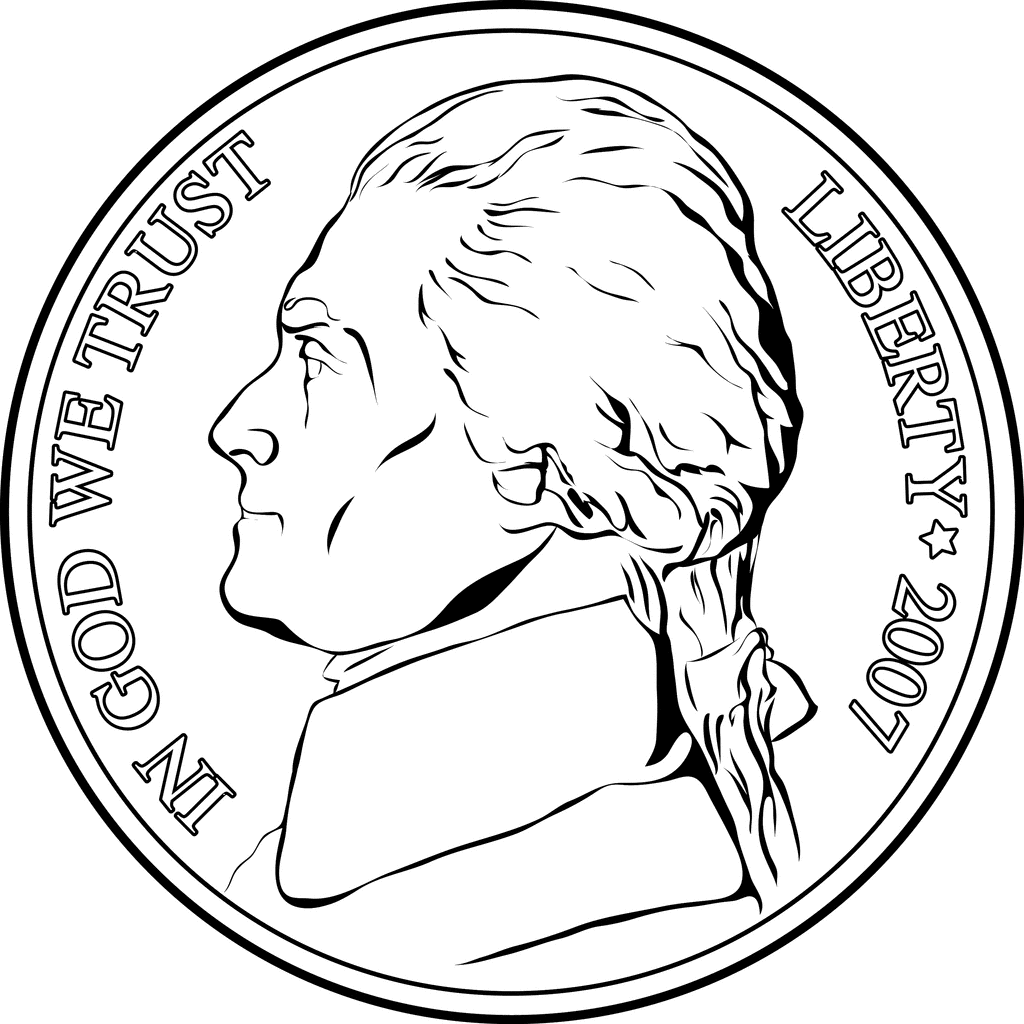 nickel coin clip art