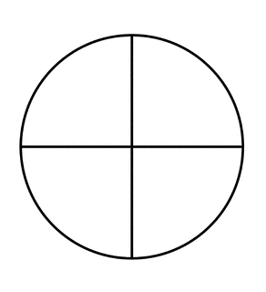 Fraction Pie Divided into Quarters | ClipArt ETC