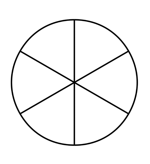 Pie Chart With 6 Sections