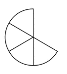 Four sixths of a circle.