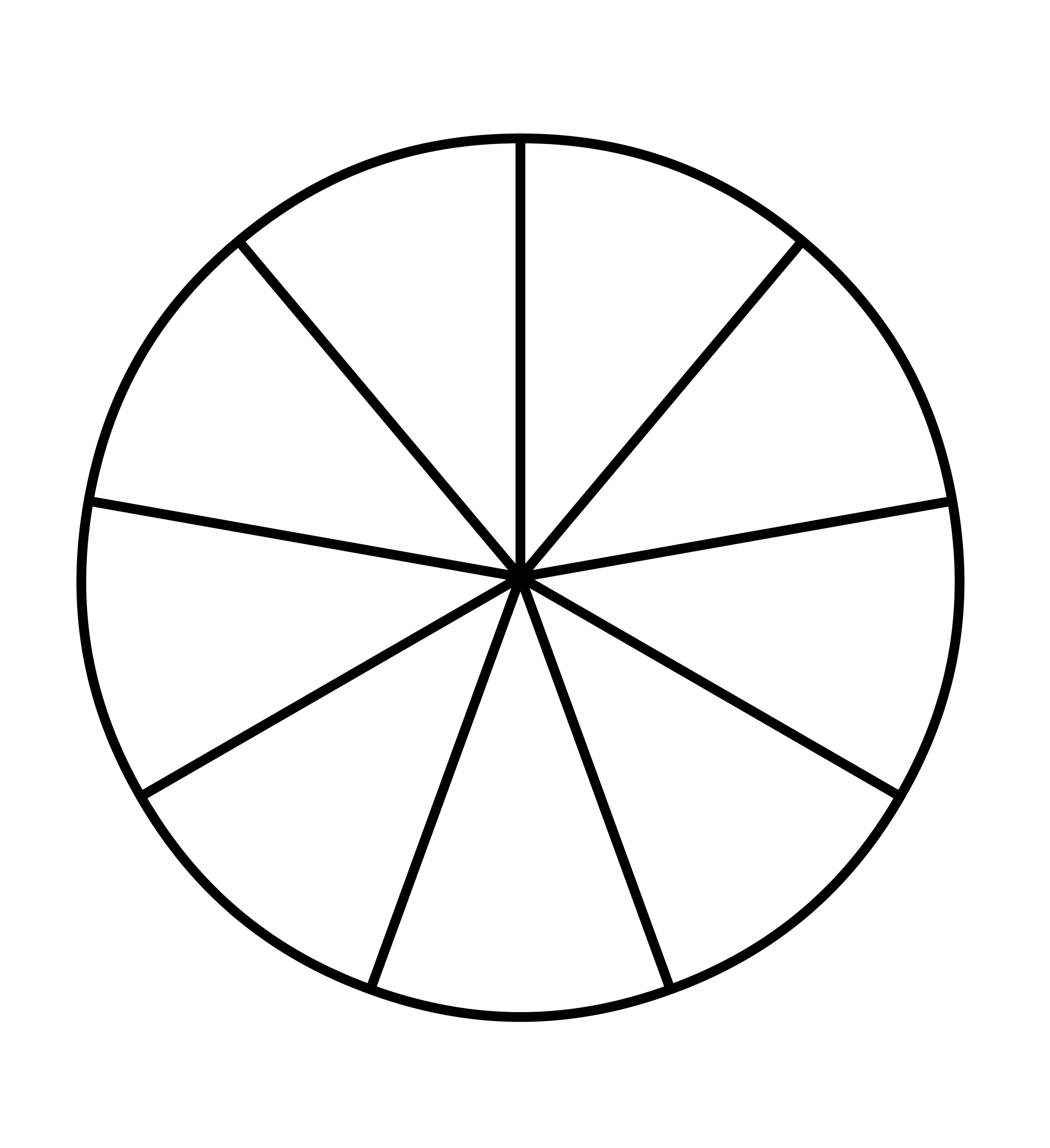 Колесо имеет 8 спиц найдите. Круг разделенный на 9 частей. Круг поделенный на сектора. Круг поделенный на 9 равных частей. Разделить круг на равные части.