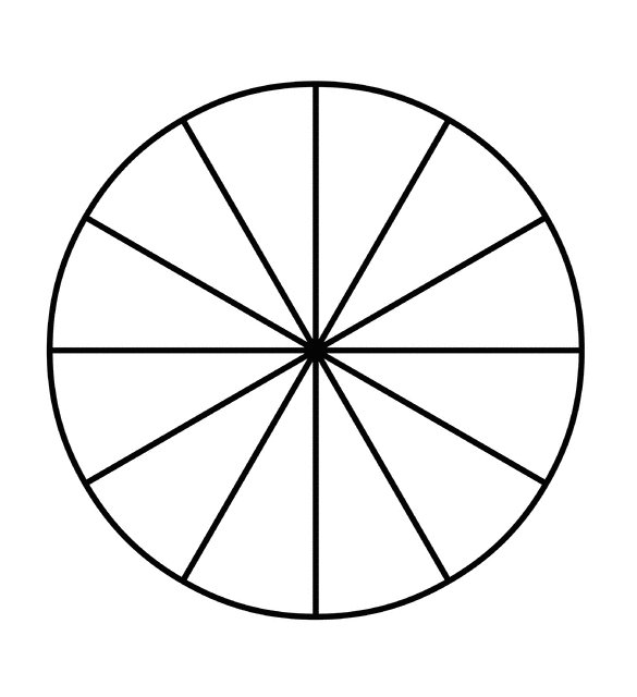 Pie Chart 12 Sections