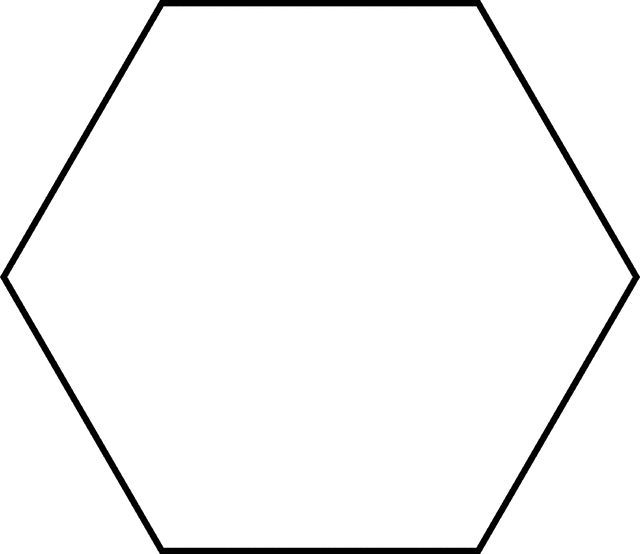 Hexagon print in different colors